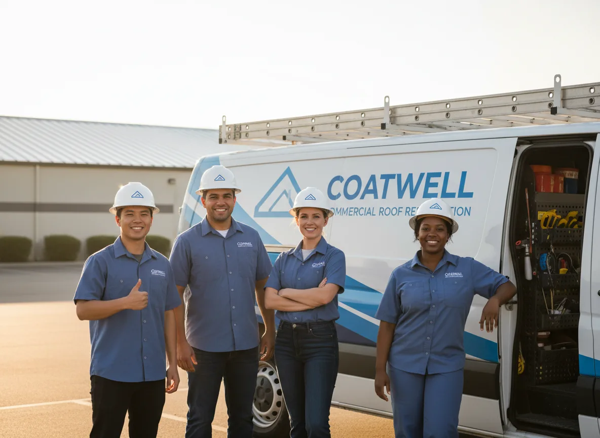 Commercial roof coating company in Aristes, PA