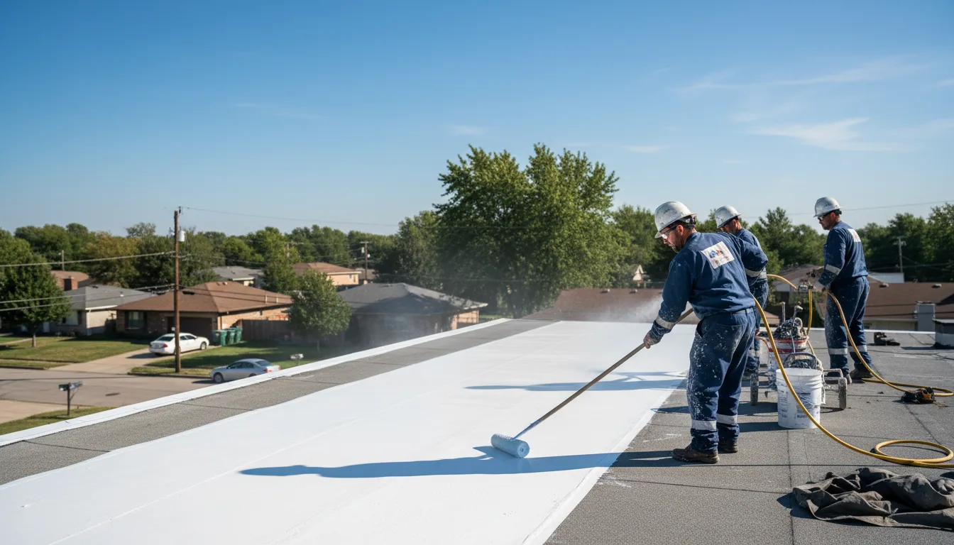 Commercial roof coating in Aristes, PA near me